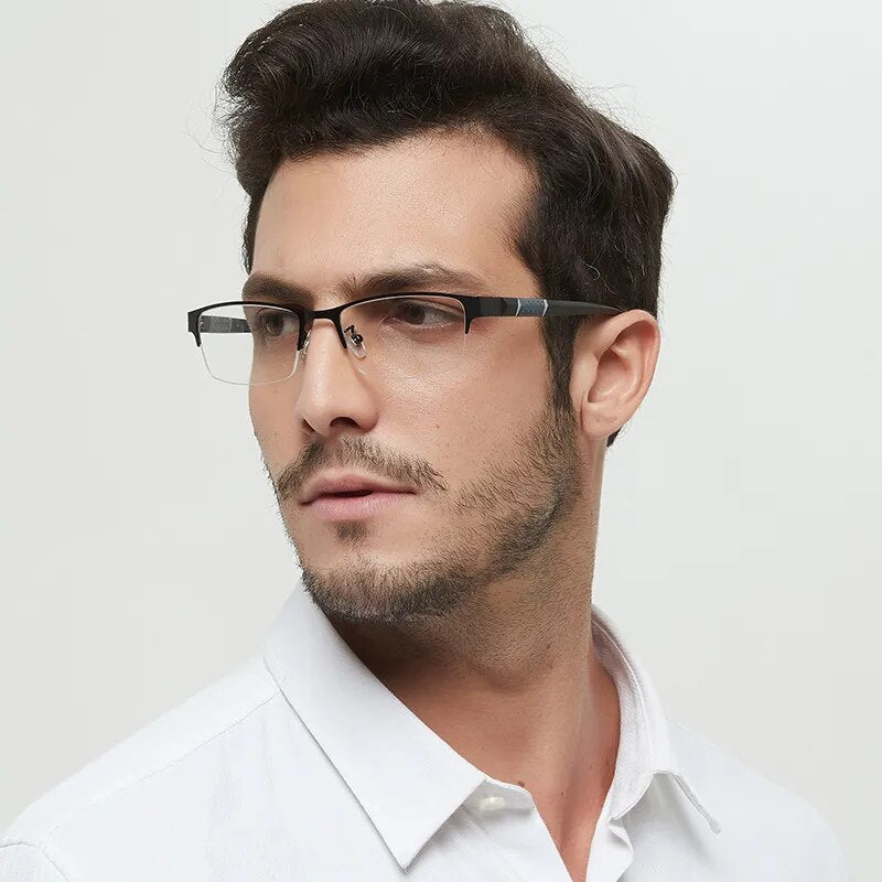 iboode Reading Glasses Men Women High Quality Half-frame Diopter Glasses Business Male Presbyopic Eyeglasses +1.0 1.5 2.0 2.5 4