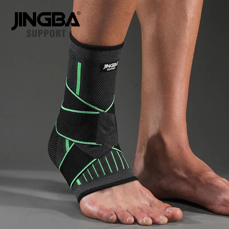 Jingba support 1pcs protective football ankle support basketball ankle brace compression nylon strap men & women / boy & girl above 13