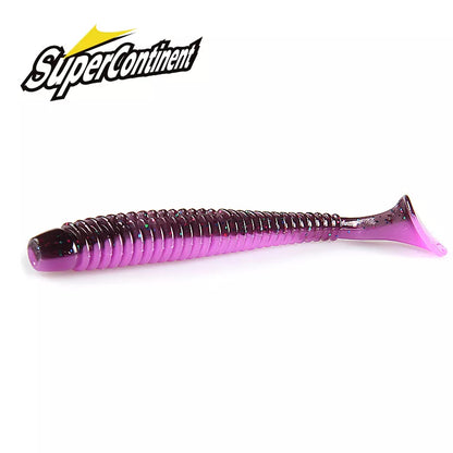 Super continent impact ring Shad fishing lure soft 63mm 80mm 97mm plastic baits