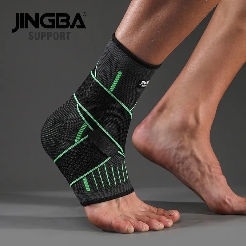 Jingba support 1pcs protective football ankle support basketball ankle brace compression nylon strap men & women / boy & girl above 13