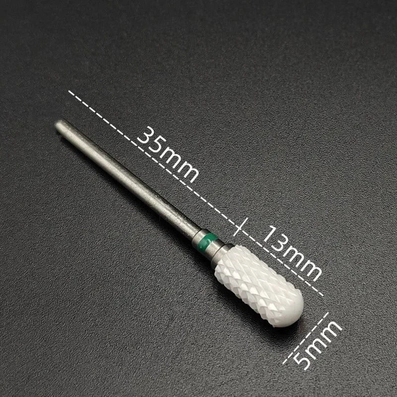 Ceramic Carbide Nail Drill Bit for Manicure & Pedicure – Electric Rotary Burr Cutter