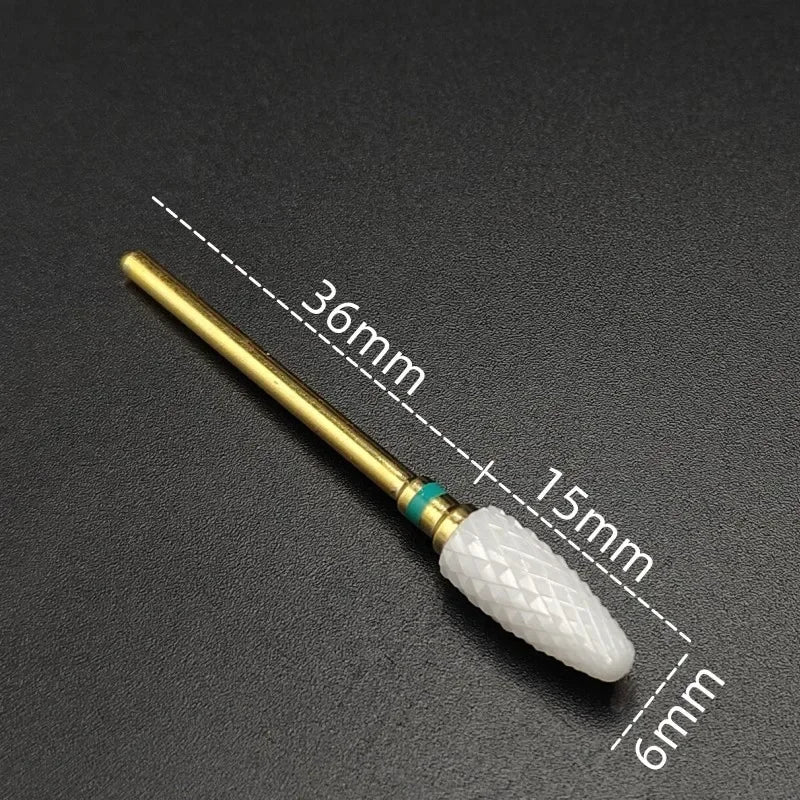 Ceramic Carbide Nail Drill Bit for Manicure & Pedicure – Electric Rotary Burr Cutter
