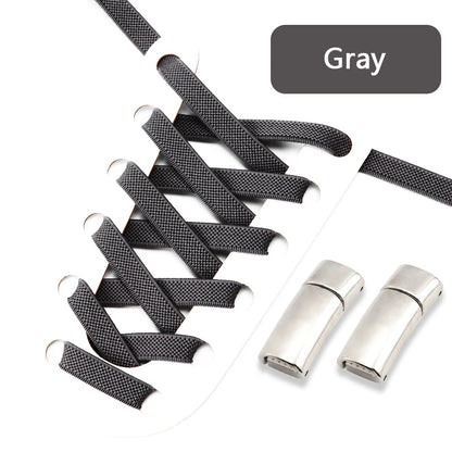 Magnetic Shoe Laces Elastic for Sneakers Woman, Men, Children.