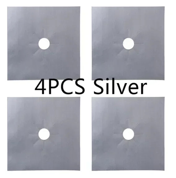 Gas Stove Burner Covers – 1/4PCS Reusable Stovetop Protectors