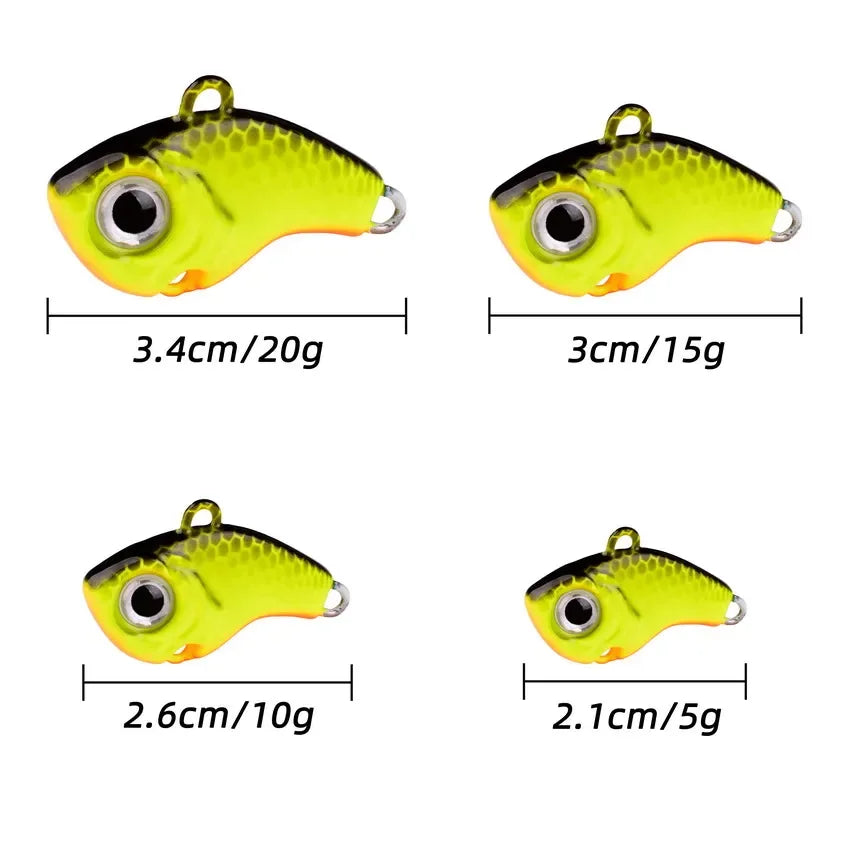 5pcs Metal VIB Spinner Fishing Lures Set 5g-20g – Trout, Spoon, Jig, Winter Baits