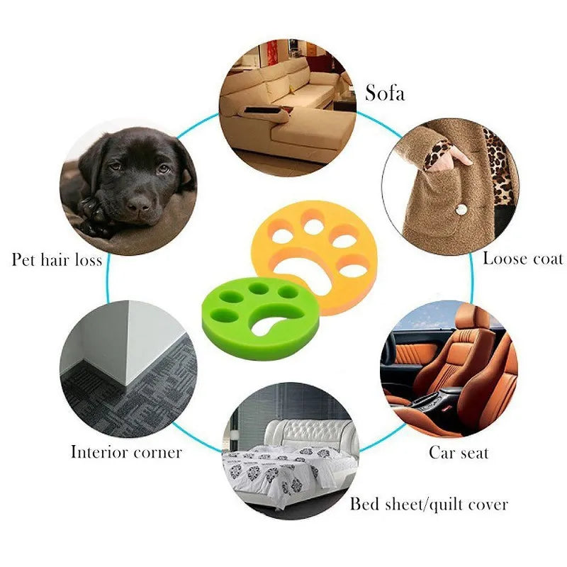 Pet Hair Remover Washing Machine Accessory Cat & Dog Fur Lint Clothes Dryer Reusable Cleaning Laundry Dryer Catcher