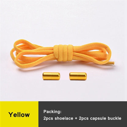 Shoe Laces Round Color Metal Lock