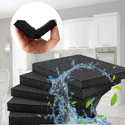 2pcs Emery Cleaning Sponge Wipe Pot Rust Remover