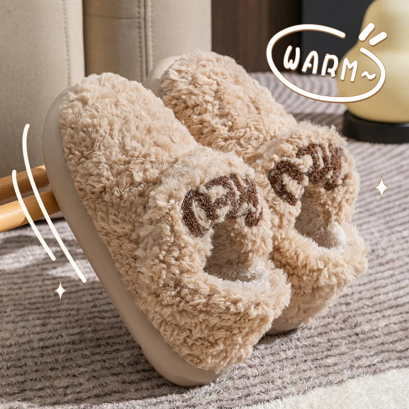 Cotton Slippers for Women Soft Bottom For Warmth