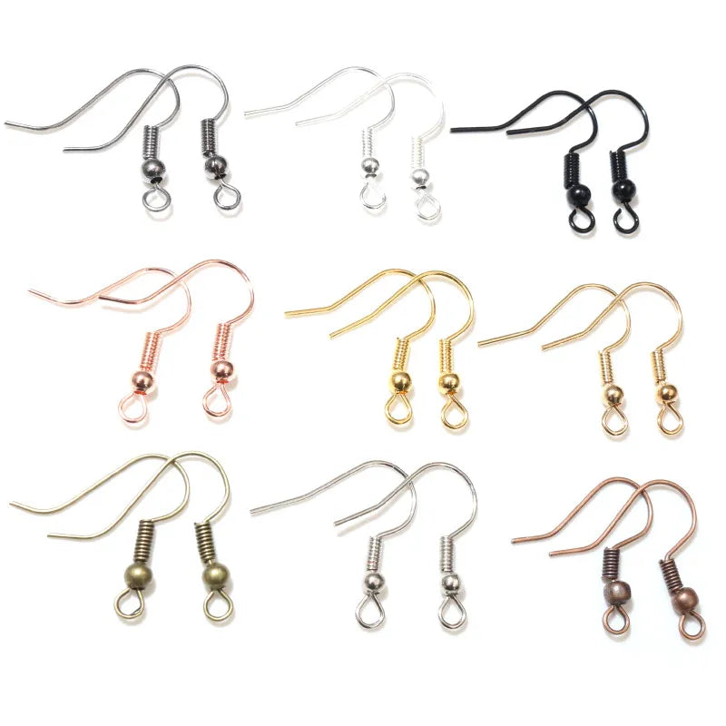 DIY Earrings Clasps Hooks Jewelry Making Fittings 100pcs