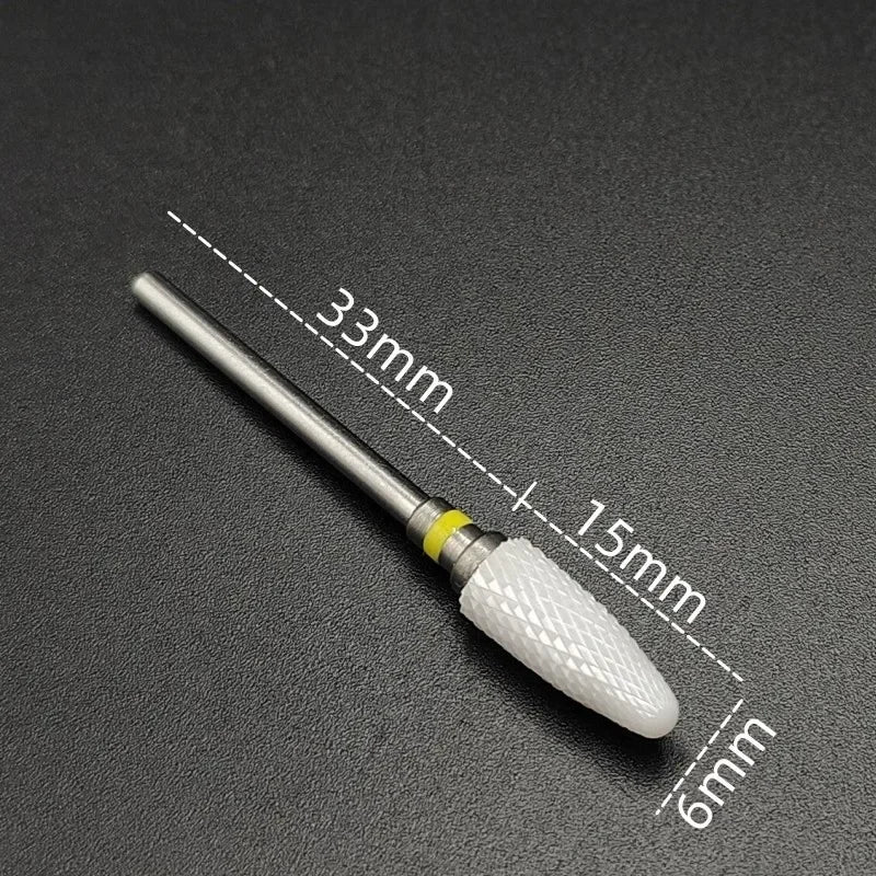 Ceramic Carbide Nail Drill Bit for Manicure & Pedicure – Electric Rotary Burr Cutter