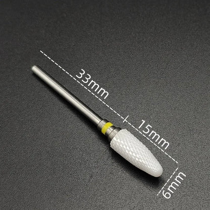 Ceramic Carbide Nail Drill Bit for Manicure & Pedicure – Electric Rotary Burr Cutter