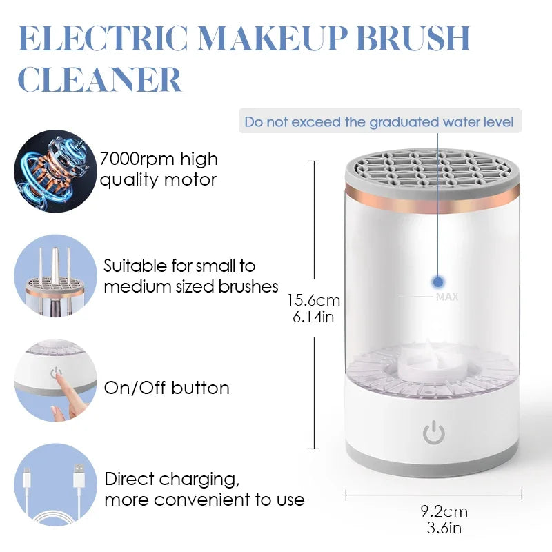 USB Makeup Brush Cleaner – Electric & Portable