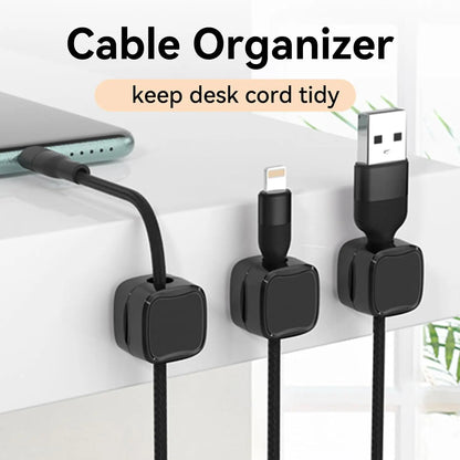 Magnetic Cable Clip Cord Holder for Home Office, Car, Under Desk - Him…