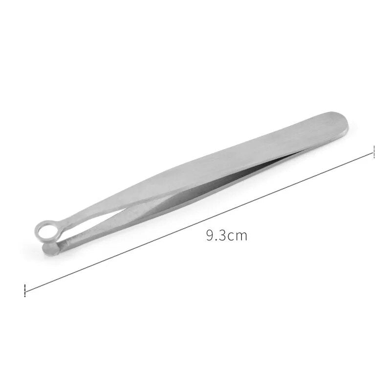 Universal nose hair trimming tweezers stainless steel eyebrow nose hair clipper facial trimming