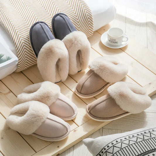 Women's Winter Warm Home Fur Slippers - Himalaya Store