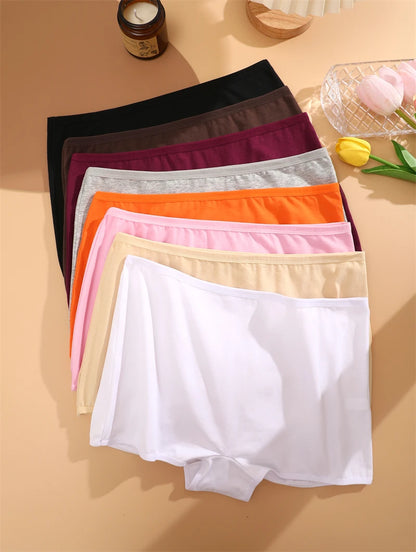 Women's Cotton Seamless Boxer Briefs - Soft Sports Underwear XS-XL