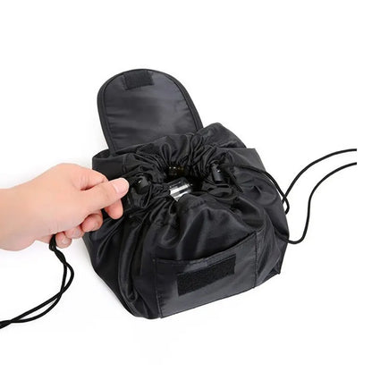 Women Drawstring Elastic Portable Makeup Storage Bag