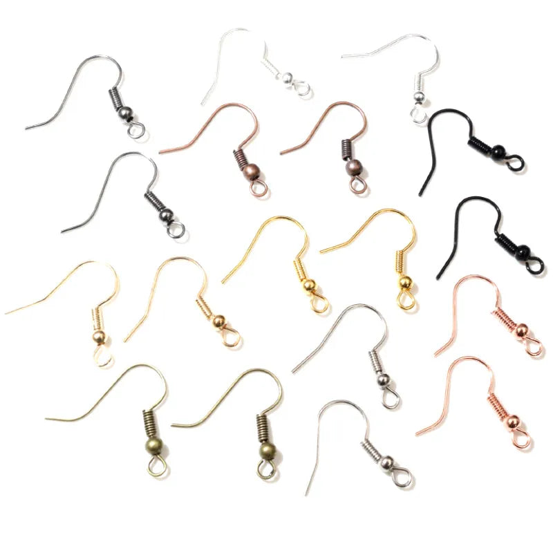 DIY Earrings Clasps Hooks Jewelry Making Fittings 100pcs