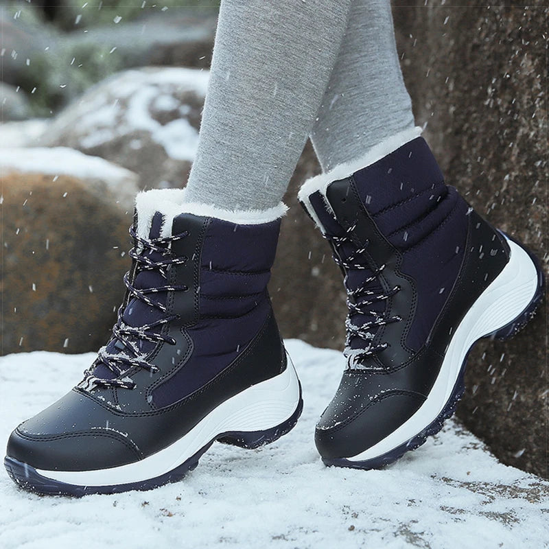 Women's Winter Boots Warm Fur With Heels