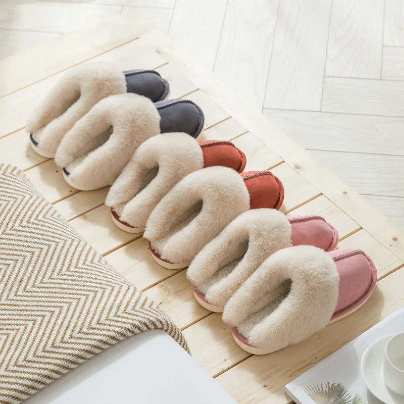 Women's Winter Warm Home Fur Slippers - Himalaya Store