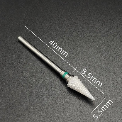 Ceramic Carbide Nail Drill Bit for Manicure & Pedicure – Electric Rotary Burr Cutter