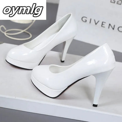 Women 10cm high waterproof platform heels