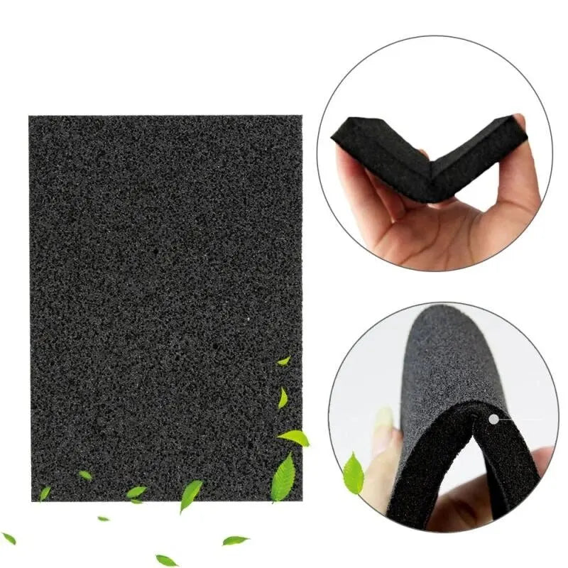 2pcs Emery Cleaning Sponge Wipe Pot Rust Remover