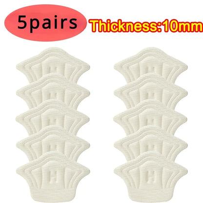 5 Pairs Heel Cushion Pads – Anti-Wear Shoe Insoles & Heel Protectors for Sports Shoes