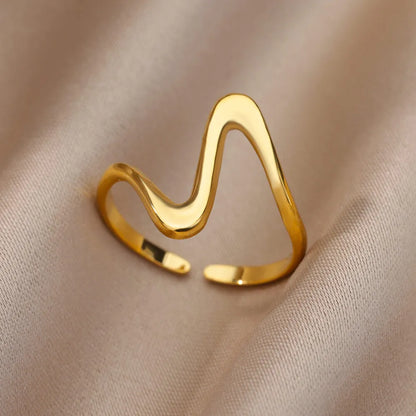 Stainless steel Rings for Women Gold Color