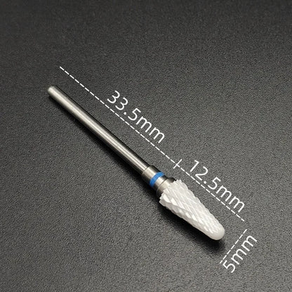 Ceramic Carbide Nail Drill Bit for Manicure & Pedicure – Electric Rotary Burr Cutter