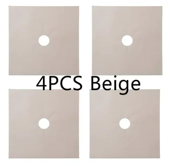 Gas Stove Burner Covers – 1/4PCS Reusable Stovetop Protectors