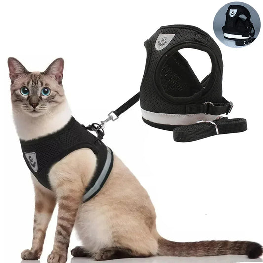 Cat Vests Leash Set Adjustable