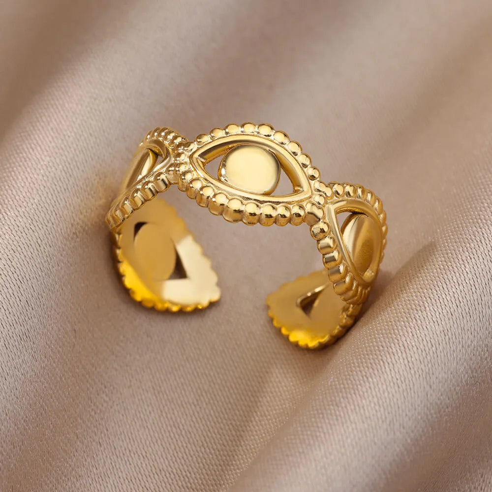 Stainless steel Rings for Women Gold Color