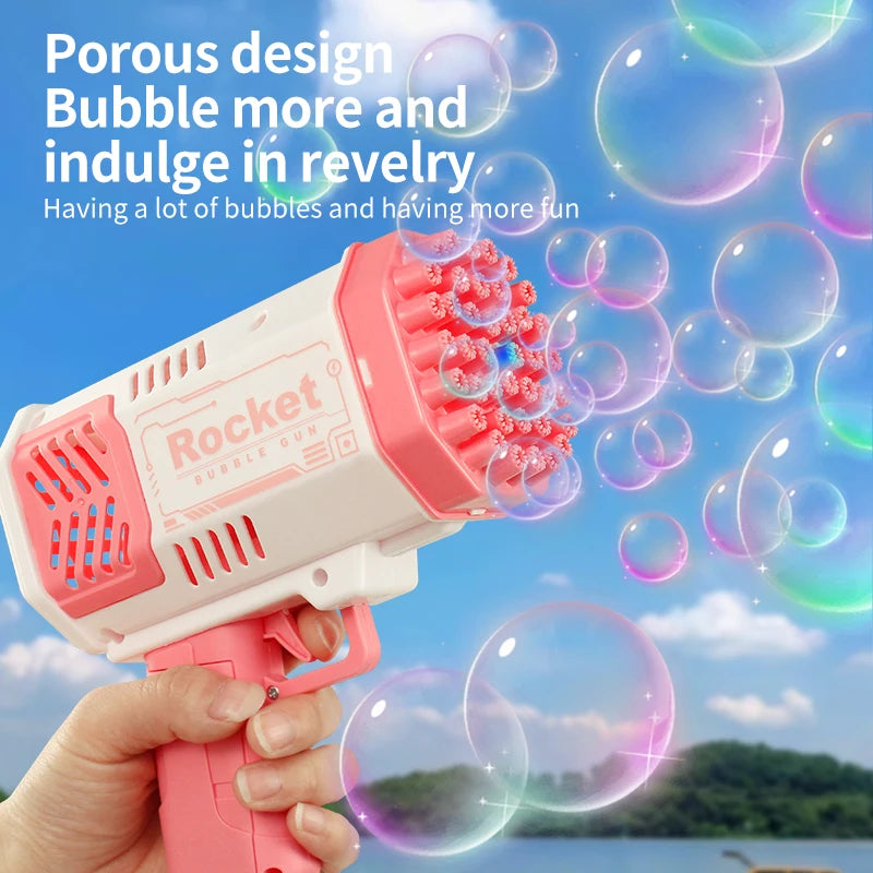 40 Hole Automatic Bubble Machine for Outdoors – No Battery, No Bubble Water