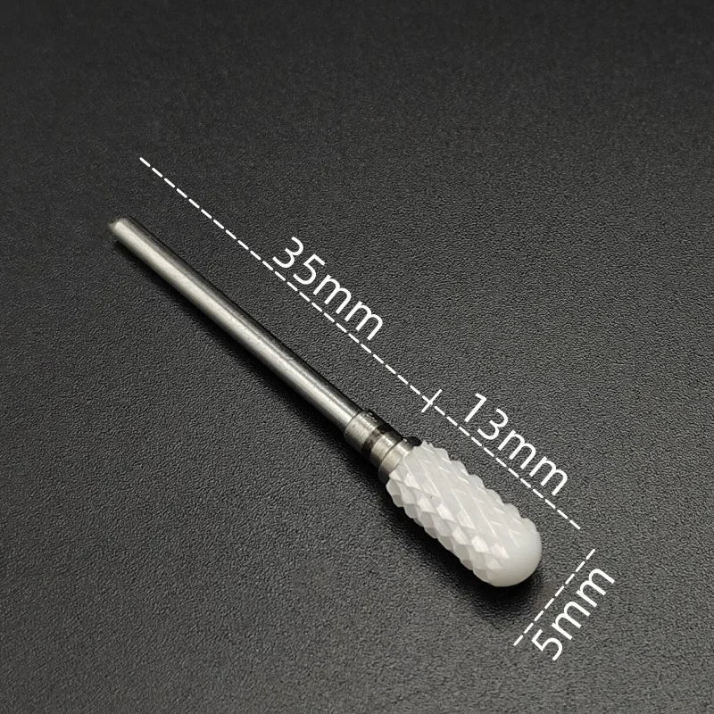 Ceramic Carbide Nail Drill Bit for Manicure & Pedicure – Electric Rotary Burr Cutter