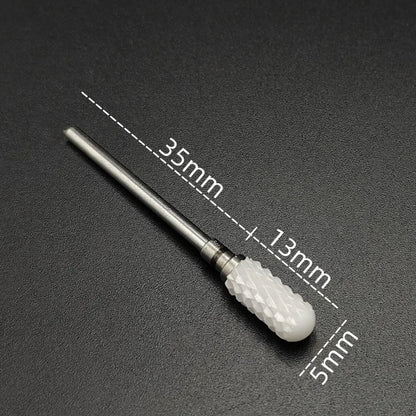 Ceramic Carbide Nail Drill Bit for Manicure & Pedicure – Electric Rotary Burr Cutter