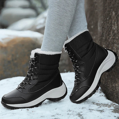 Women's Winter Boots Warm Fur With Heels