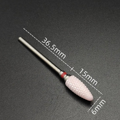 Ceramic Carbide Nail Drill Bit for Manicure & Pedicure – Electric Rotary Burr Cutter