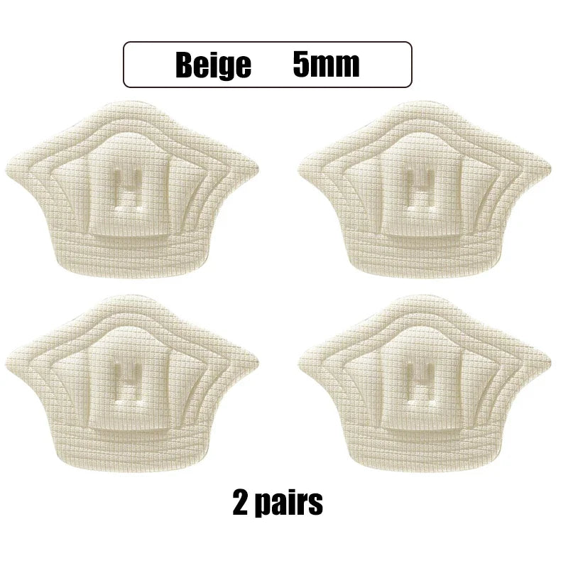 5 Pairs Heel Cushion Pads – Anti-Wear Shoe Insoles & Heel Protectors for Sports Shoes