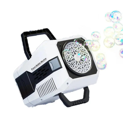 60 Holes Electric Bubble Gun LED Light Automatic Soap Machine for Kids & Parties