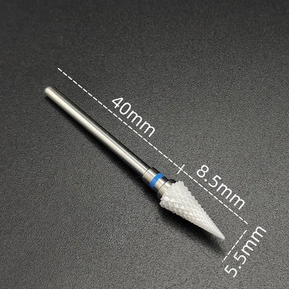 Ceramic Carbide Nail Drill Bit for Manicure & Pedicure – Electric Rotary Burr Cutter