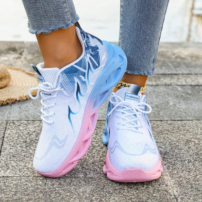 Women Casual Sports Shoes Breathable Lightweight  Anti-slip Outdoor Running