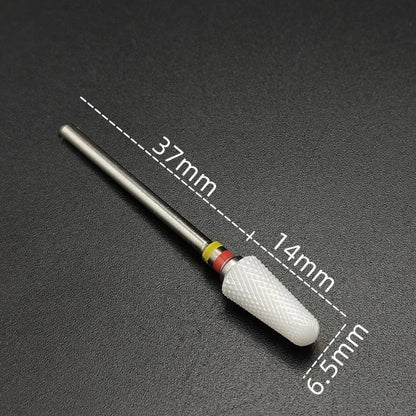 Ceramic Carbide Nail Drill Bit for Manicure & Pedicure – Electric Rotary Burr Cutter