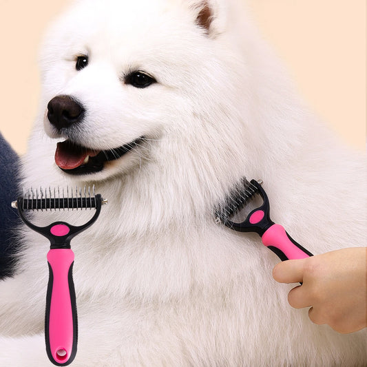 A Pet Double-sided Knot Comb Dog and Cat Hair Removal