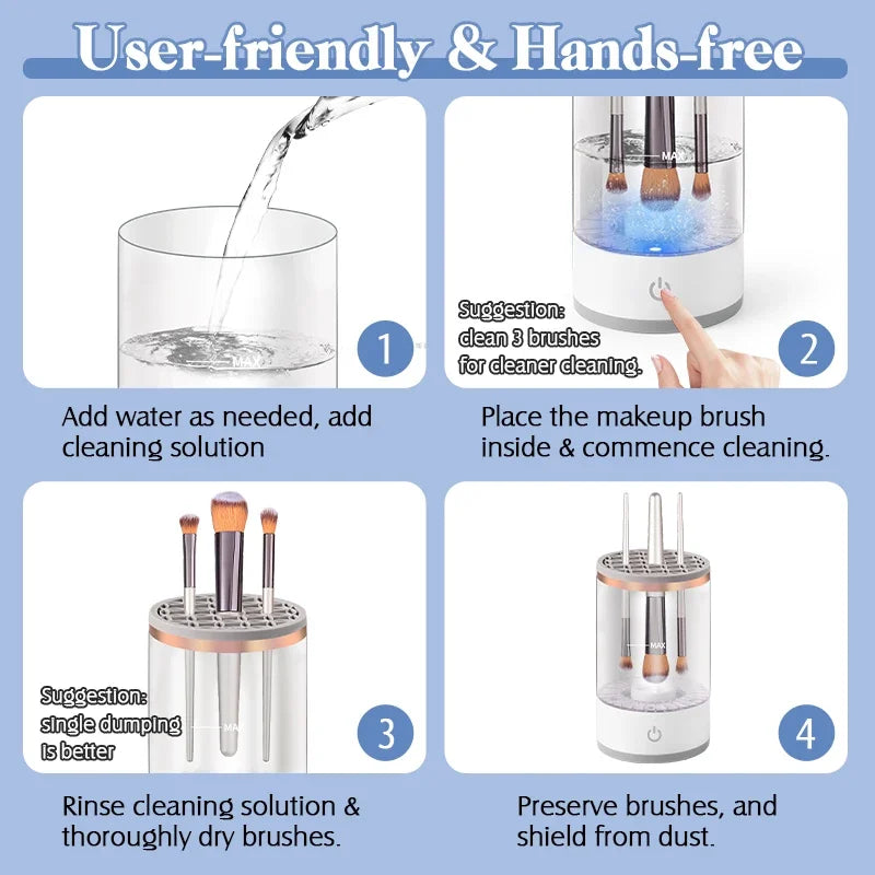 USB Makeup Brush Cleaner – Electric & Portable