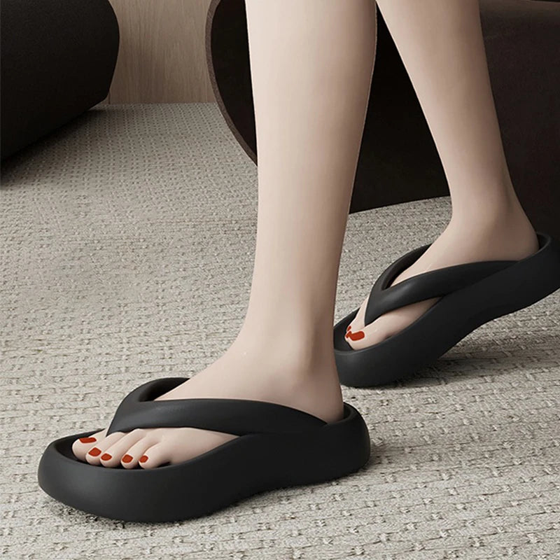Thick Slippers Increased Height Beach Women's Slippers