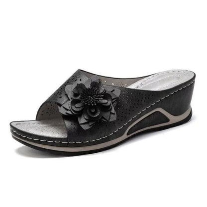 Women’s Casual Flower Hollow Wedge Sandals