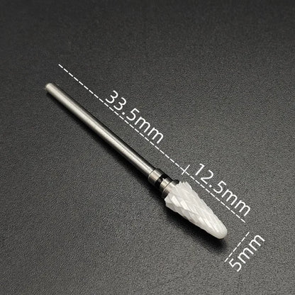 Ceramic Carbide Nail Drill Bit for Manicure & Pedicure – Electric Rotary Burr Cutter