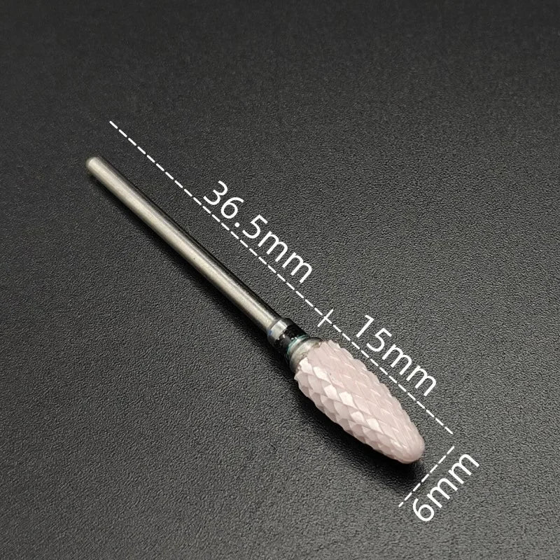 Ceramic Carbide Nail Drill Bit for Manicure & Pedicure – Electric Rotary Burr Cutter